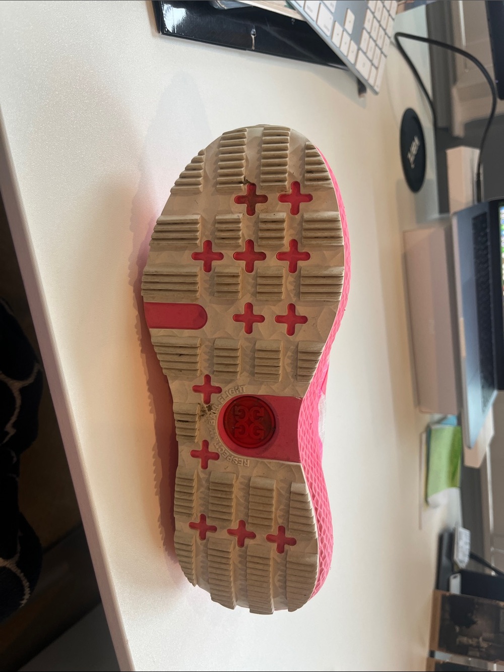 G/FORE Women’s Hot Pink Performance Sneakers - Picture 3 of 4